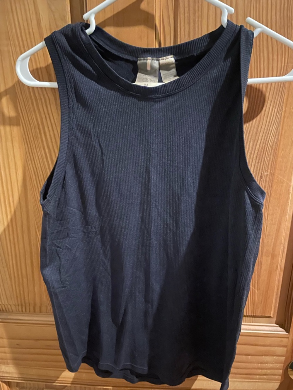 CALIA by Carrie Underwood Navy Ribbed Sleeveless Tank